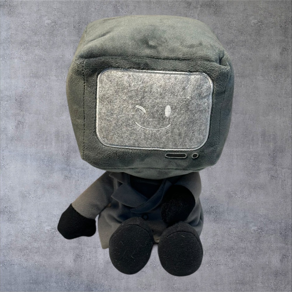 Skibidi Toilet TV Man Plush Bonkers Toy Co 9 Inch‎ Grey Stuffed Animal 2024
